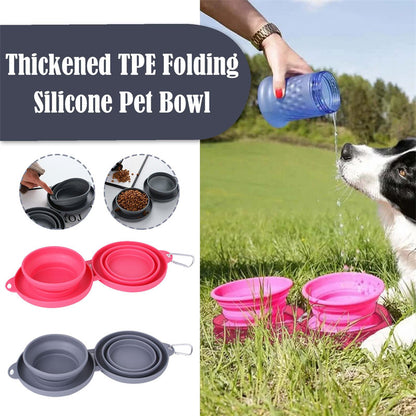 Rubber Foldable Pet Feeding Bowl