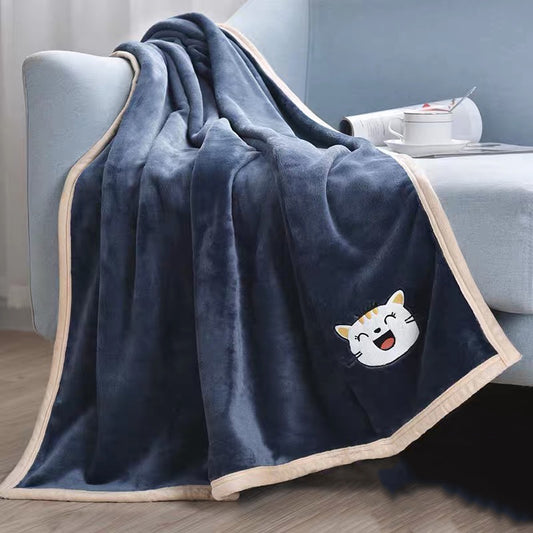 Warm Flannel Sleeping Blanket for Dogs