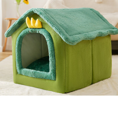 Foldable Pet House & Bed for Winters