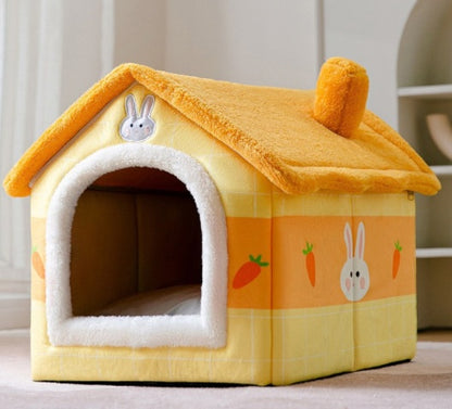 Foldable Pet House & Bed for Winters