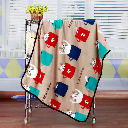 Coral Fleece Printed Blanket for Pets