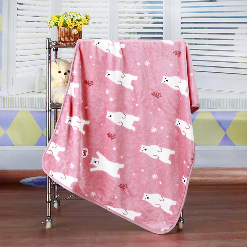 Coral Fleece Printed Blanket for Pets