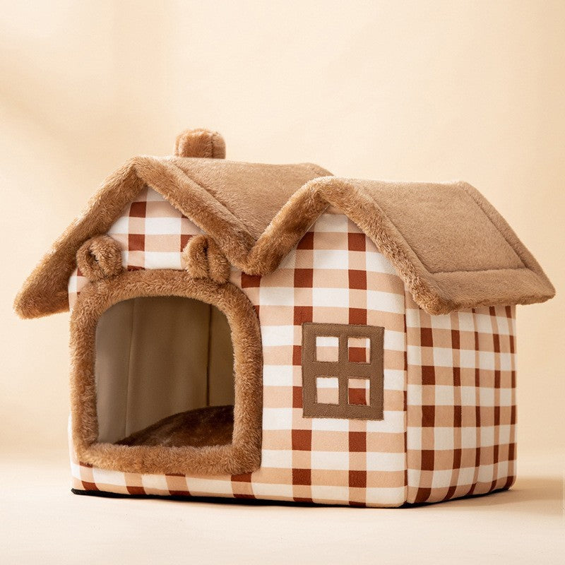 Foldable Pet House & Bed for Winters