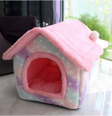 Foldable Pet House & Bed for Winters