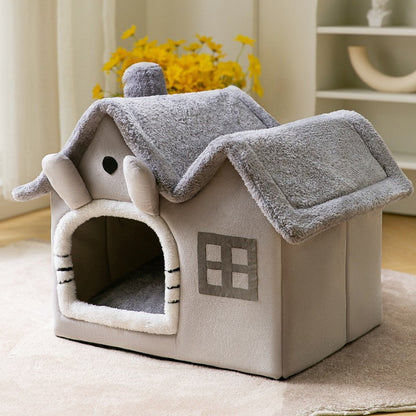 Foldable Pet House & Bed for Winters