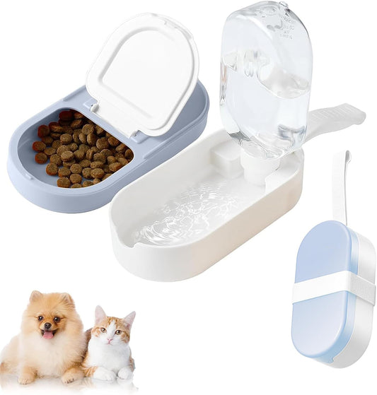 2 in 1 Portable Pet Water Dispenser and Food Container