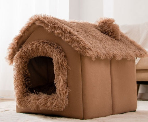 Foldable Pet House & Bed for Winters