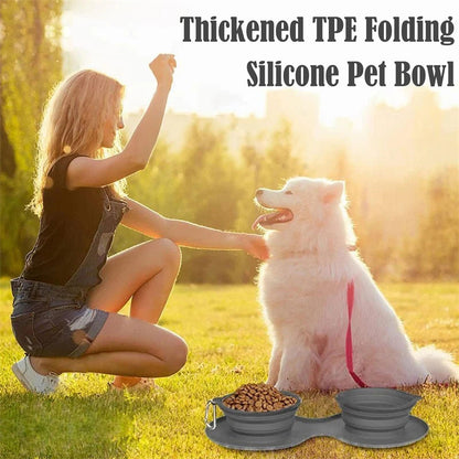 Rubber Foldable Pet Feeding Bowl