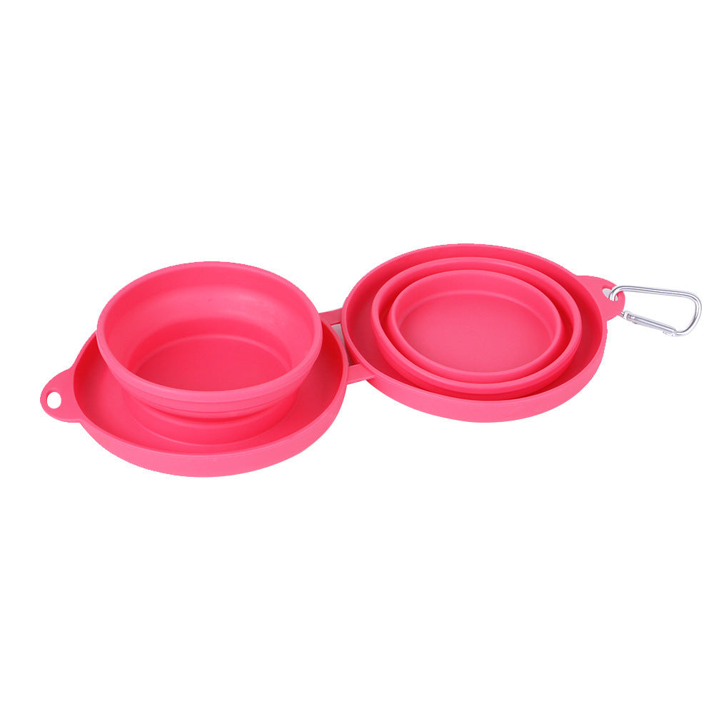 Rubber Foldable Pet Feeding Bowl