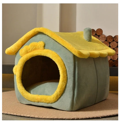 Foldable Pet House & Bed for Winters