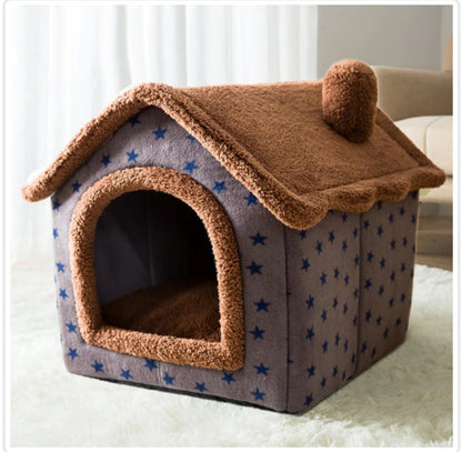 Foldable Pet House & Bed for Winters