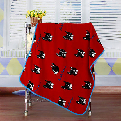 Coral Fleece Printed Blanket for Pets