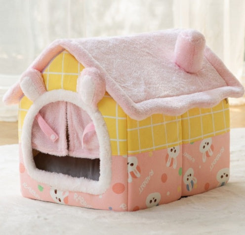 Foldable Pet House & Bed for Winters