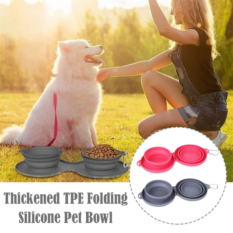 Rubber Foldable Pet Feeding Bowl