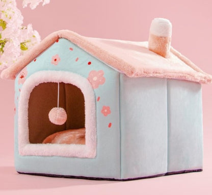 Foldable Pet House & Bed for Winters