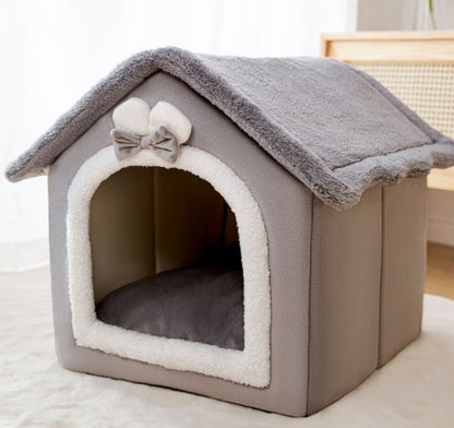 Foldable Pet House & Bed for Winters